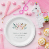 Boho素朴な|の卒業 ペーパープレート (パーティー)