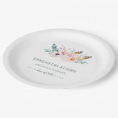 Boho素朴な|の卒業 ペーパープレート (アングル)