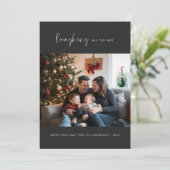 Boho素朴は写真のクリスマスを笑い飛ばす シーズンカード (スタンド正面)