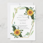 BOHO素朴ひまわり結婚緑 (正面)