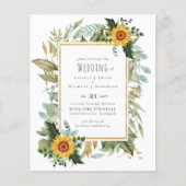 BOHO素朴ひまわり結婚緑 (正面)