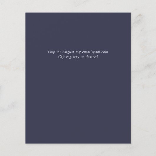 BOHO素朴ひまわり結婚緑 (裏面)