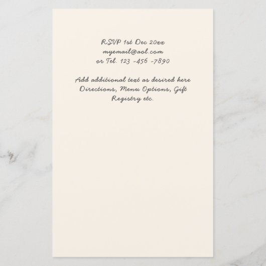 BOHO素朴ひまわり結婚緑 (裏面)