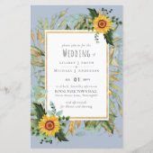 BOHO素朴ひまわり結婚緑 (正面)