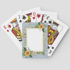 BOHO素朴ひまわり結婚緑 トランプ