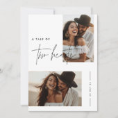 Boho素朴フォトウェディング招待 招待状 (正面)