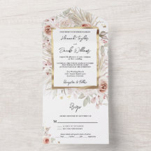 Boho素朴フローラとRSVPの結婚比較