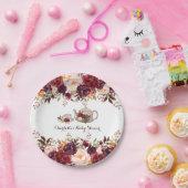 Boho素朴フローラシャワーティーパーティー7"プレート ペーパープレート (パーティー)