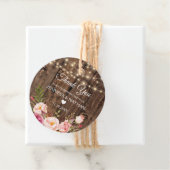 Boho素朴フローラストリングライトサンキュー フェイバータグ (インサイチュ)