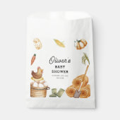 Boho素朴地元で育った農家チキンベイビーシャワー フェイバーバッグ (正面)