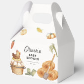 Boho素朴地元で育った農家チキンベイビーシャワー フェイバーボックス (正面)