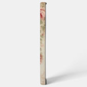 Boho素朴水彩アンティークバラw/Monogram Samsung Galaxyケース (左側面)