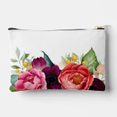 Boho素朴水色フローラ(名前) アクセサリーポーチ (裏面)