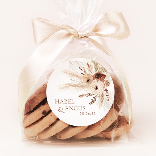 Boho素朴結婚式の引き出物ラベルステッカーラベル ラウンドシール