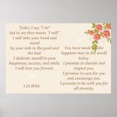 BOHO結婚フローラデザインにおける発願の表示 ポスター (正面)