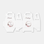 Boho結婚式の引き出物ボックス フェイバーボックス (折り畳みなし)