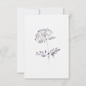 Boho結婚式招待状RSVP応答カード 出欠カード (裏面)