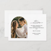 Boho結婚 Arch Photoの衣装コード エンクロージャーカード (正面/裏面)