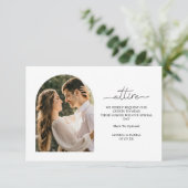 Boho結婚 Arch Photoの衣装コード エンクロージャーカード (スタンド正面)