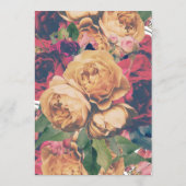 Boho編集可能バラモダン結婚ズ メニュー (裏面)