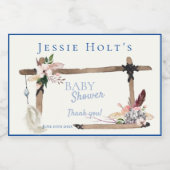 Boho美しい南西部の赤ちゃんシャワー フードラベル (シングルラベル)