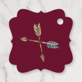 Boho美しい赤ちゃんシャワーありがとう フェイバータグ (裏面)