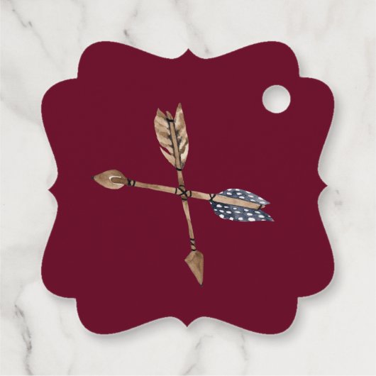 Boho美しい赤ちゃんシャワーありがとう フェイバータグ (裏面)