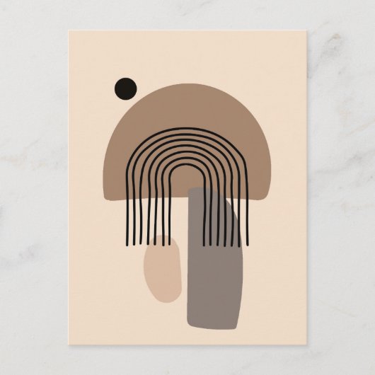 Boho美学コラージポストカード028 ポストカード (正面)