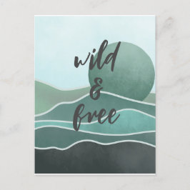 Boho美学コラージポストカード030 ポストカード