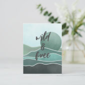 Boho美学コラージポストカード030 ポストカード (スタンド正面)