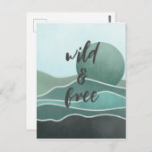 Boho美学コラージポストカード030 ポストカード (正面/裏面)