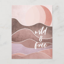 Boho美学コラージポストカード031