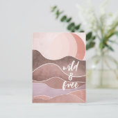 Boho美学コラージポストカード031 ポストカード (スタンド正面)