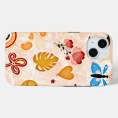 Boho美学ステッカーコラージフォンケース Case-Mate iPhoneケース (裏面 (横))