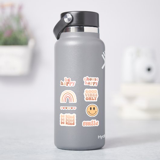 Boho美学ポジティビティやる気を起こさせるパック シール (HydroFlask)