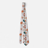 BOHO美的パターンA10オフホワイトBG ネクタイ (裏面)