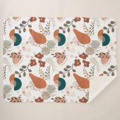 BOHO美的パターンA10 シェルパブランケット (正面(横))