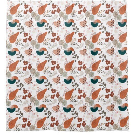 BOHO美的パターンA10 シャワーカーテン (正面)