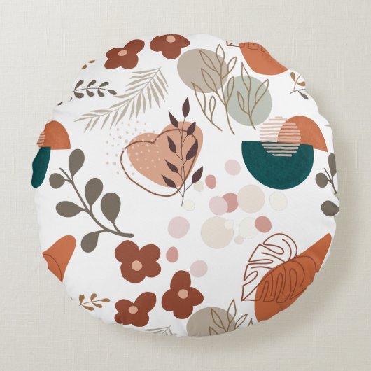 BOHO美的パターンA10 ラウンドクッション (正面)
