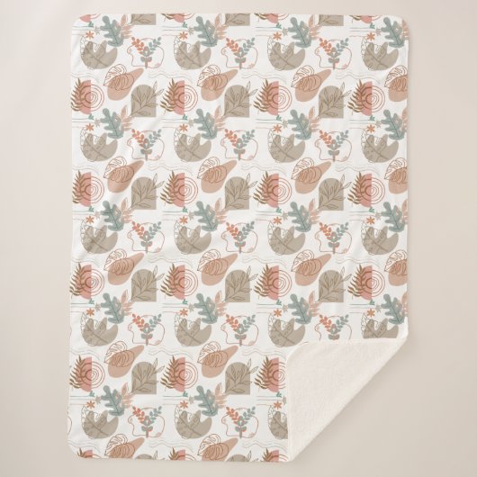 BOHO美的パターンA11 シェルパブランケット (正面)