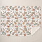 BOHO美的パターンA11 シェルパブランケット (正面(横))