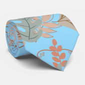 BOHO美的パターンA11 LブルーBG ネクタイ (ロール)