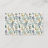 Boho美観水彩野花結婚式RSVP エンクロージャーカード (裏面)