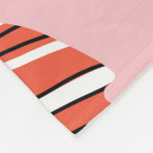 Boho羽:ヴィンテージ繰り返し。 フリースブランケット (角)