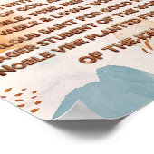 Boho聖書の肯定アクロスティックw_聖なる書物、 経典2 ポスター (角)