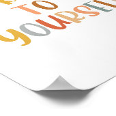 Boho自分に優しくしてほしいポスター ポスター (角)