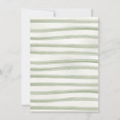 Boho自然ベビーシャワークロースレイン 招待状 (裏面)