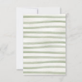 Boho自然ベビーシャワーベビー用クロスレイン本 招待状 (裏面)