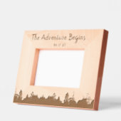 Boho自然素朴記念日フレーム レーザー彫刻フレーム (左)