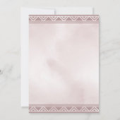 Boho花のDreamcatcherのベビーシャワーの招待状 招待状 (裏面)